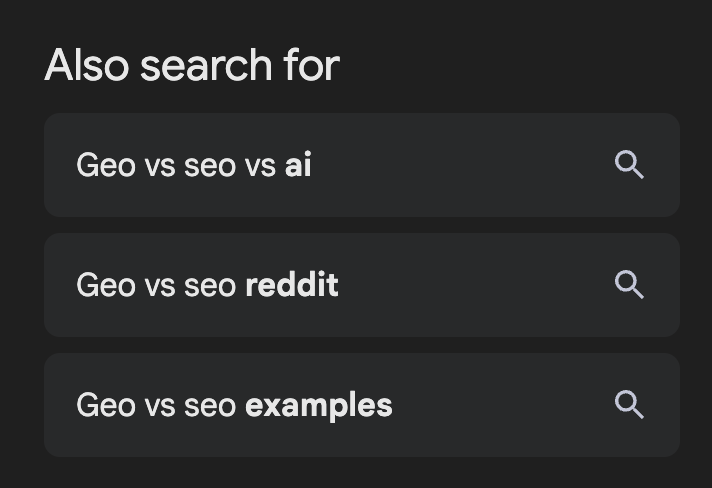 surfer seo also search for