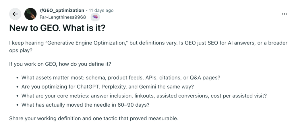 geo optimization