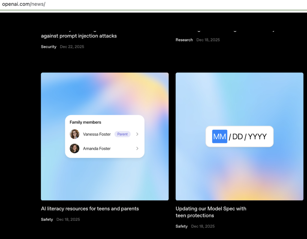 open ai blog screenshot